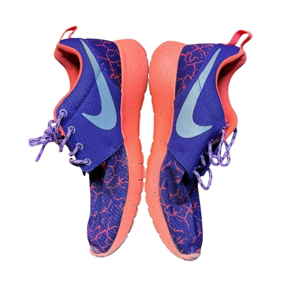 Nike Running Shoes Youth Size 6Y Purple Pink Blue Athletic 807596-501 Sneakers‎